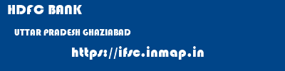 HDFC BANK  UTTAR PRADESH GHAZIABAD    ifsc code